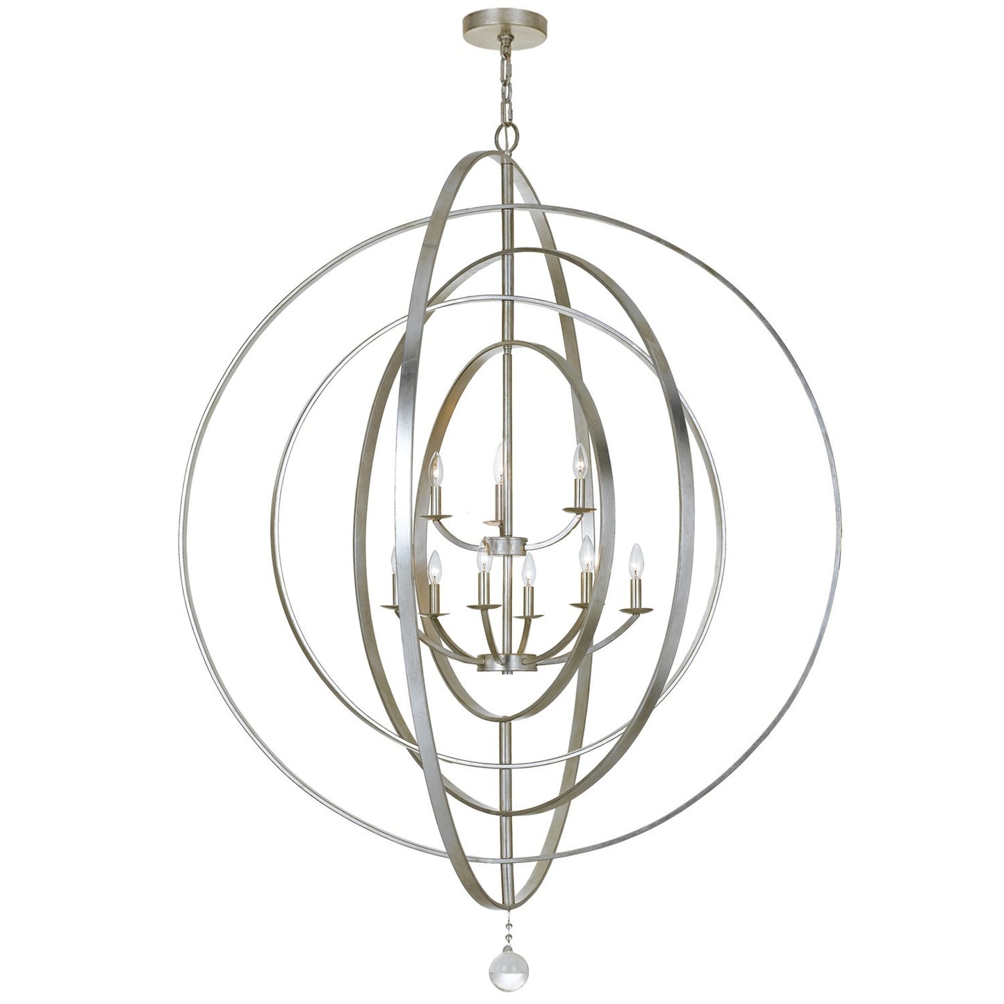 Crystorama 587 Luna 9 Light Chandelier