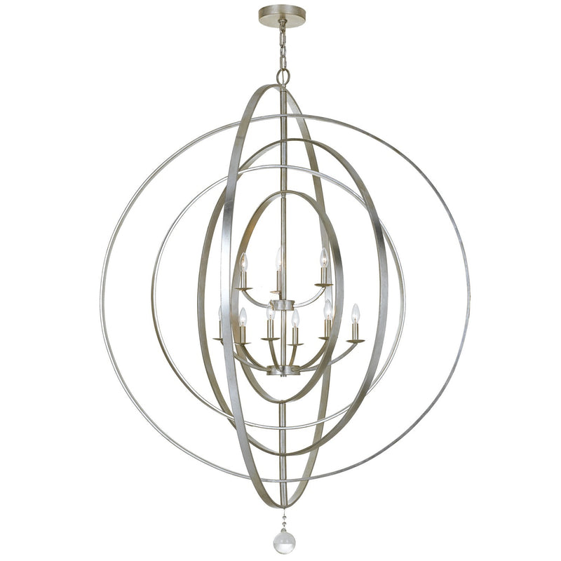 Crystorama 587 Luna 9 Light Chandelier