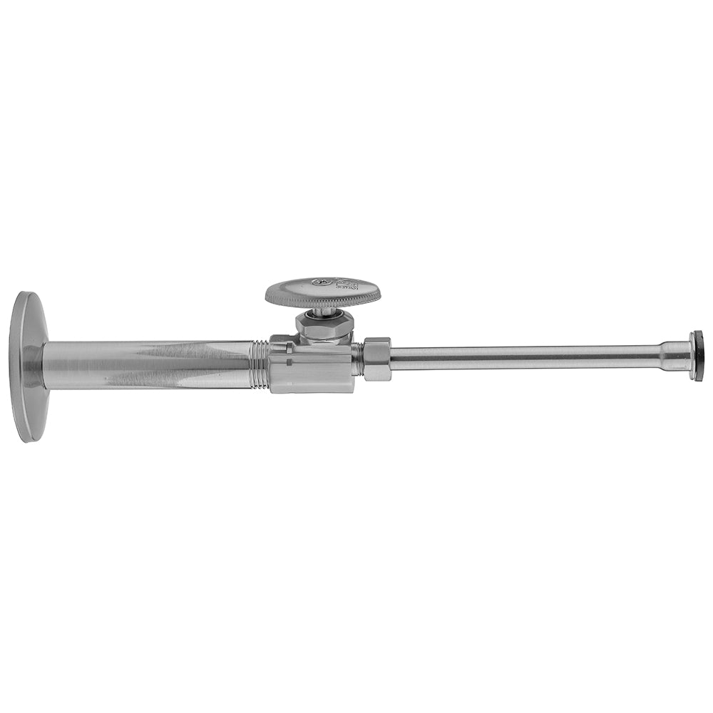 Jaclo 590-72 Multi Turn Straight Pattern 3/8" Ips X 3/8" O.D. Toilet Supply Kit With Oval Handle, 20" Supply Tube, Escutcheon - Parent