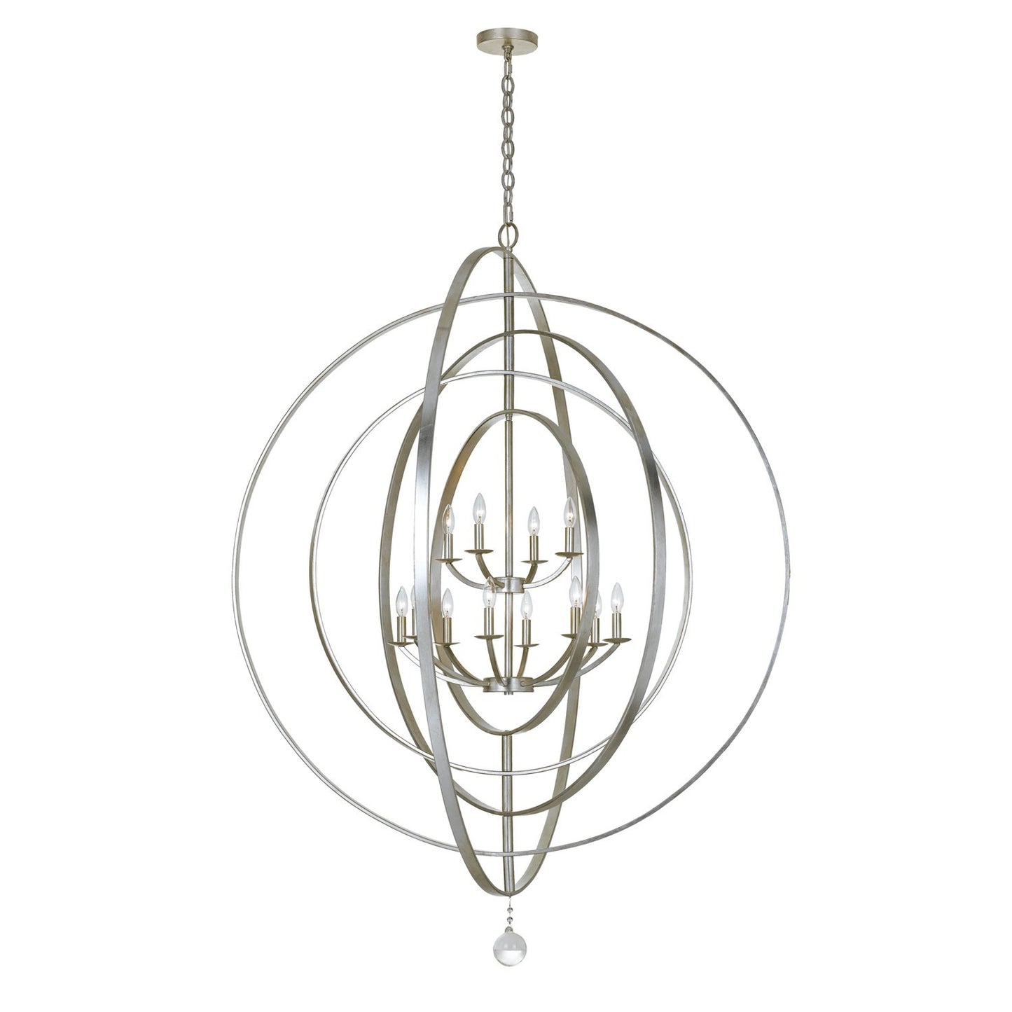 Crystorama 590 Luna 12 Light Chandelier