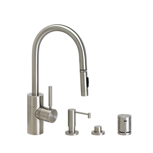 Waterstone 5900-4 Contemporary Prep Size PLP Pulldown Faucet 4pc. Suite