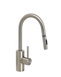 Waterstone 5910-3 Contemporary Prep Size PLP Pulldown Angled Spout Faucet w/Toggle Sprayer 3pc Suite