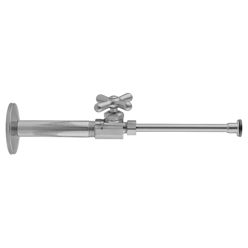 Jaclo 591X-72 Multi Turn Straight Pattern 1/2" Ips X 3/8" O.D. Toilet Supply Kit With Cross Handle, 20" Supply Tube, Escutcheon - Parent