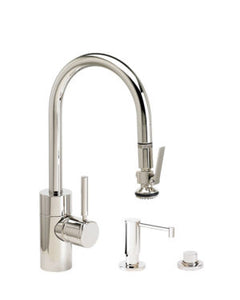 Waterstone 5930-3 Transitional Prep Size PLP Pulldown Faucet 3pc. Suite