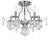 Crystorama 5930-CH-CL-S Cedar 5 Light Swarovski Strass Crystal Ceiling Mount - Polished Chrome
