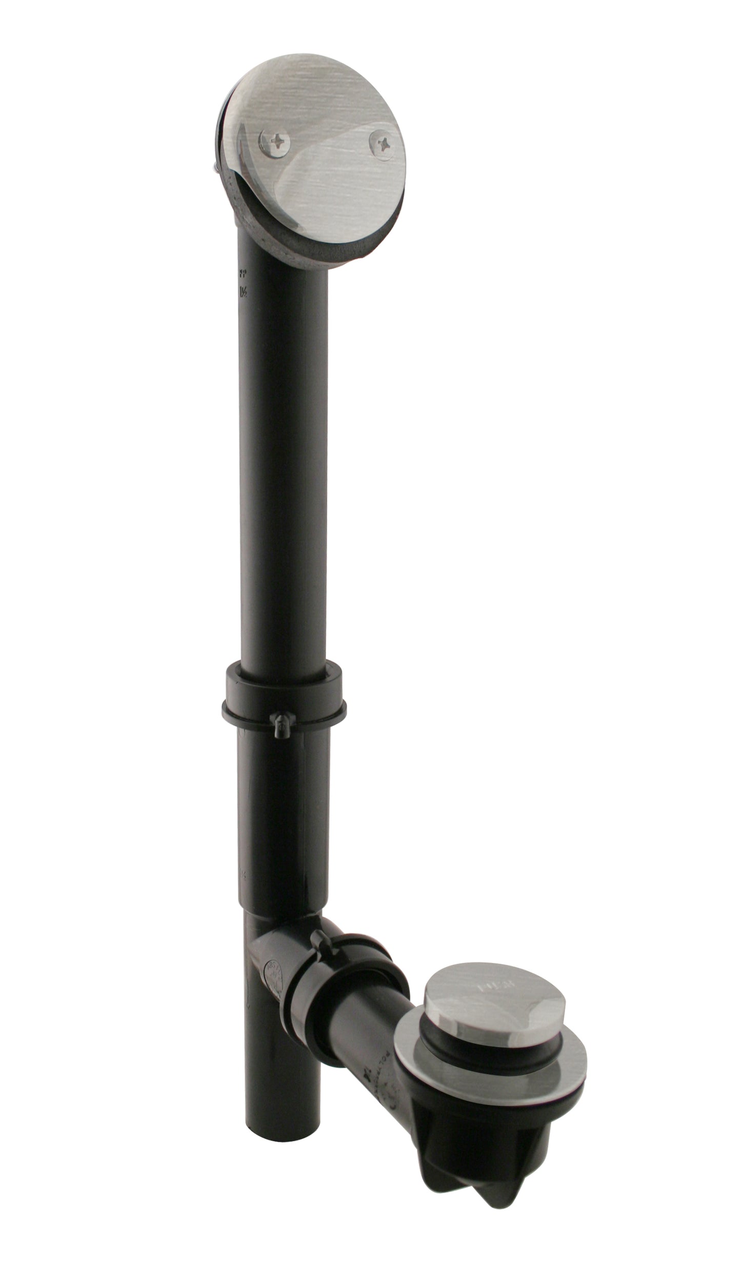 Westbrass 593144 Black 1-1/2 in. Tubular Tip Toe Bath Waste