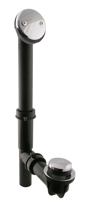 Westbrass 593144 Black 1-1/2 in. Tubular Tip Toe Bath Waste