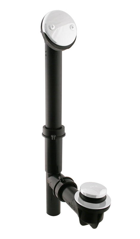 Westbrass 593144 Black 1-1/2 in. Tubular Tip Toe Bath Waste