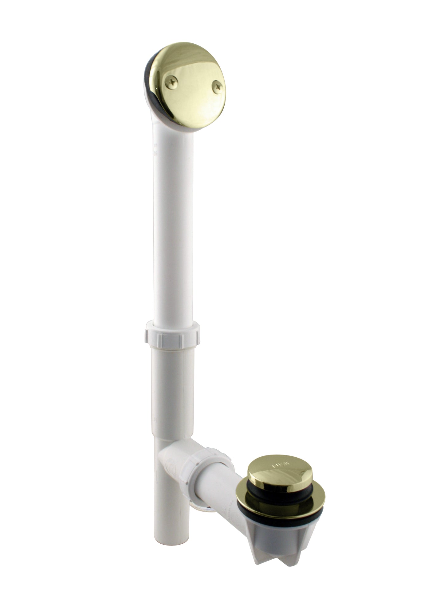 Westbrass 593244 White 1-1/2 in. Tubular Tip Toe Bath Waste - Parent