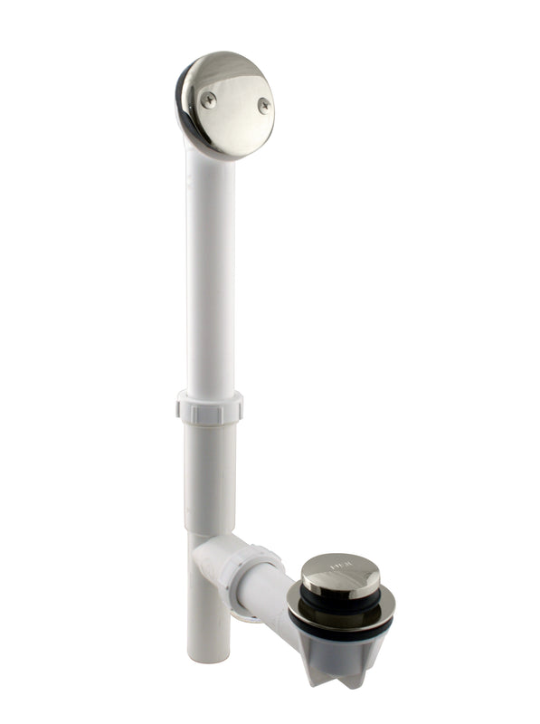 Westbrass 593244 White 1-1/2 in. Tubular Tip Toe Bath Waste