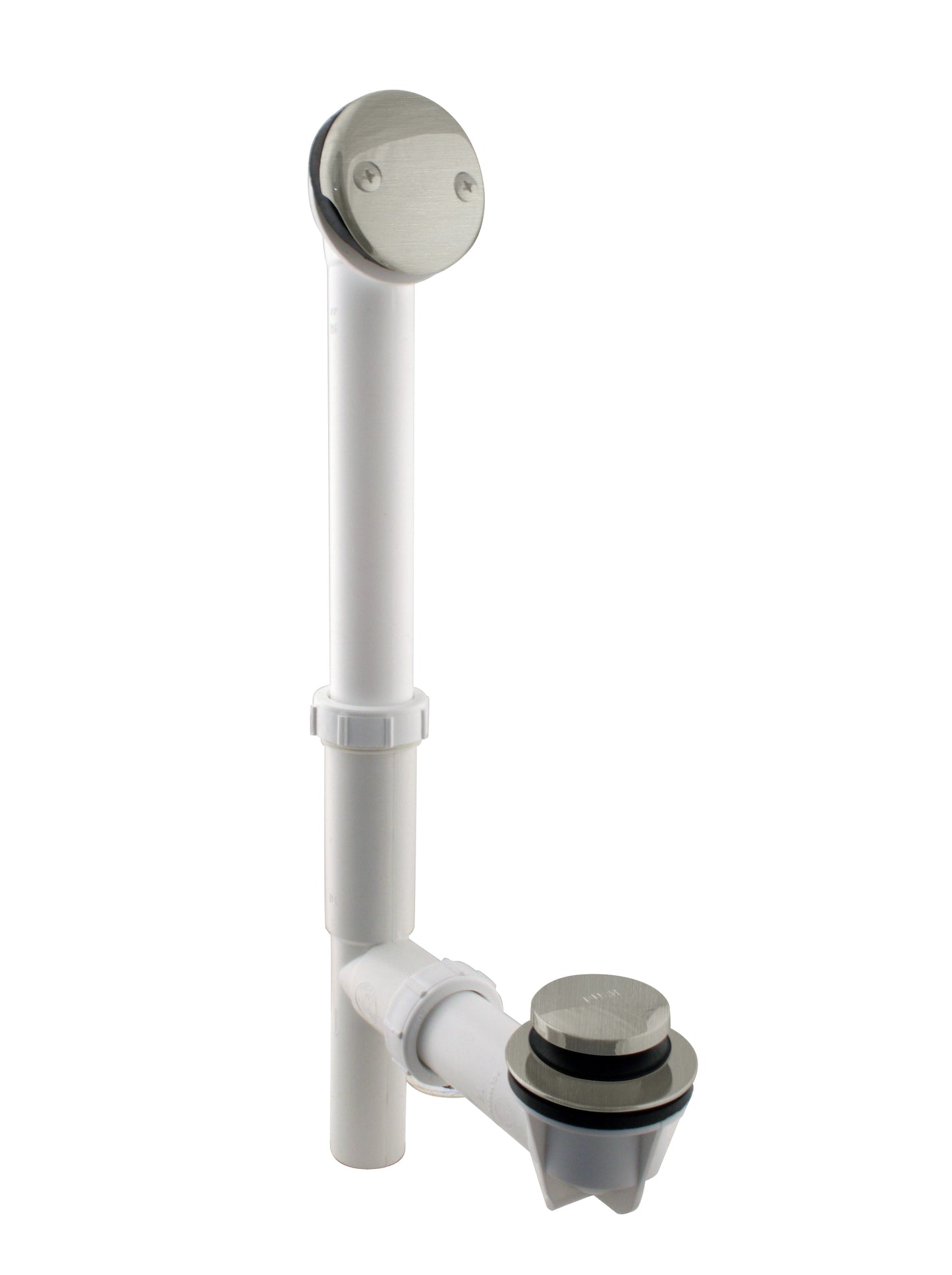 Westbrass 593244 White 1-1/2 in. Tubular Tip Toe Bath Waste