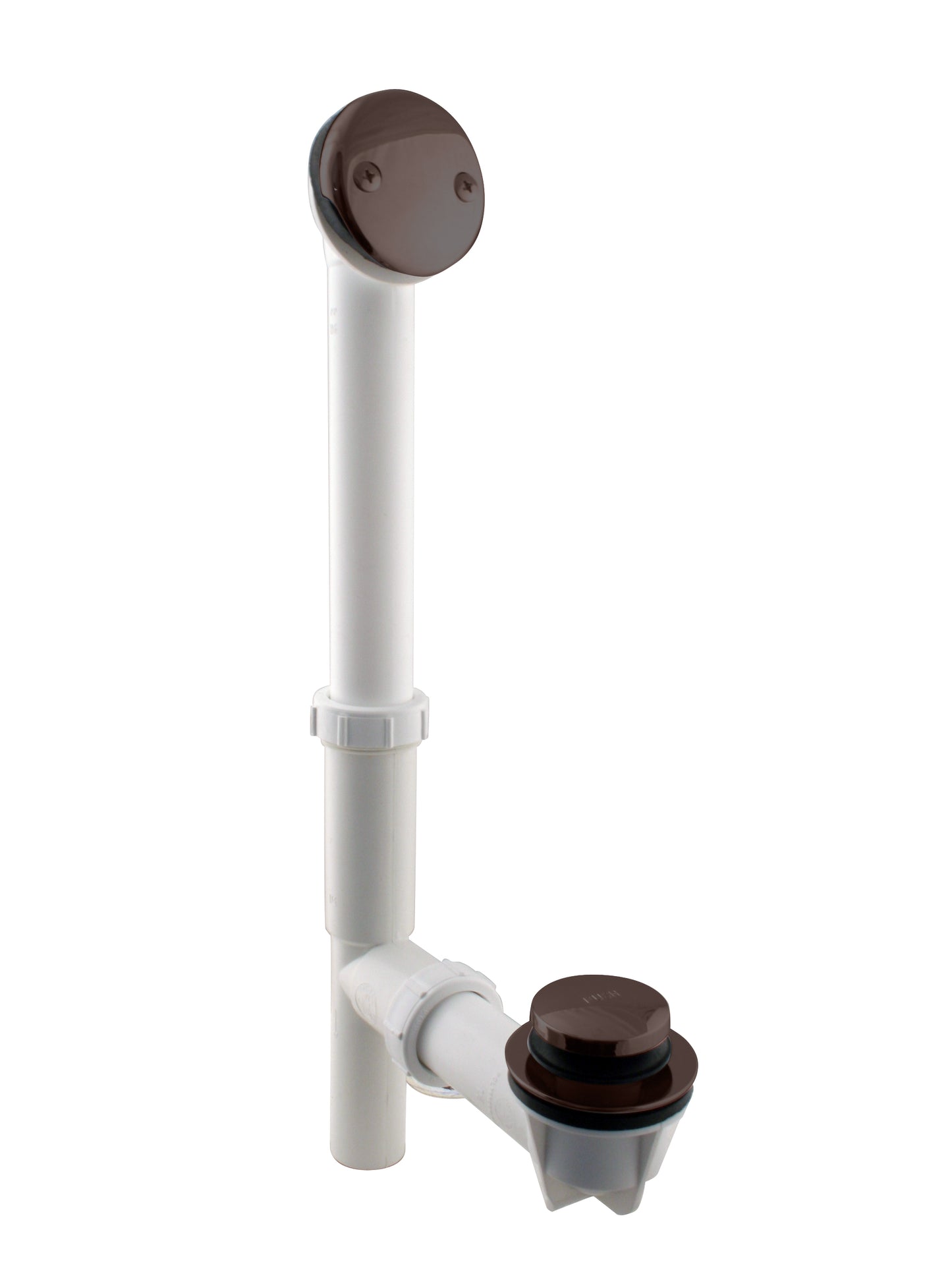 Westbrass 593244 White 1-1/2 in. Tubular Tip Toe Bath Waste