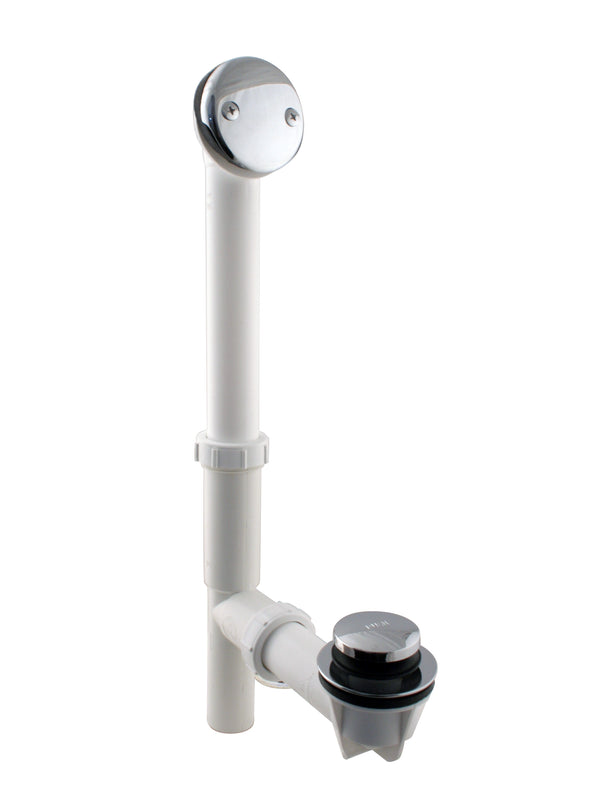 Westbrass 593244 White 1-1/2 in. Tubular Tip Toe Bath Waste