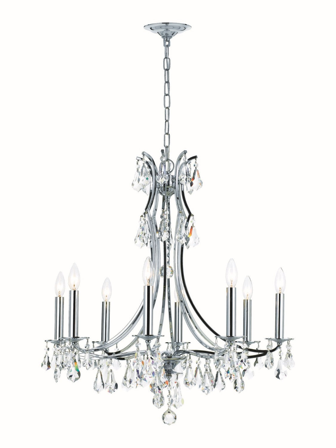 Crystorama 5938-CL-MWP Cedar 8 Light Chandelier - Parent