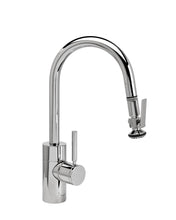 Load image into Gallery viewer, Waterstone 5940-4 Transitional Prep Size PLP Pulldown Angled Spout Faucet w/Lever Sprayer 4pc Suite