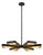 Crystorama 596-EB-GA Luna 6 Light Chandelier - English Bronze and Antique Gold