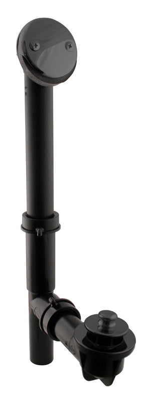 Westbrass 597144 Black 1-1/2 in. Tubular Pull  Drain Bath Waste