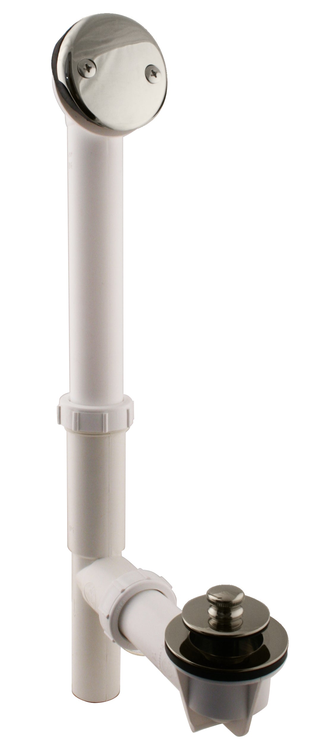 Westbrass 597244 White 1-1/2 in. Tubular Pull  Drain Bath Waste