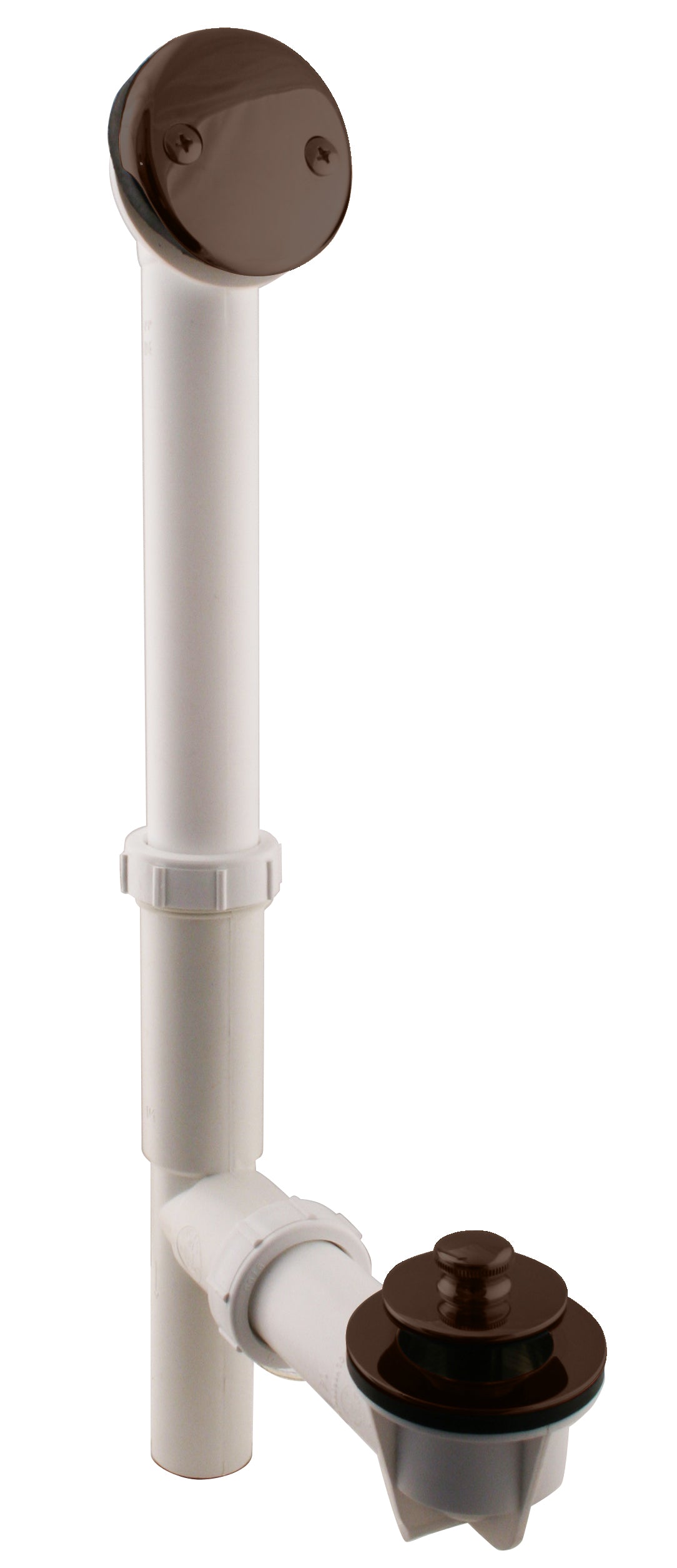 Westbrass 597244 White 1-1/2 in. Tubular Pull  Drain Bath Waste