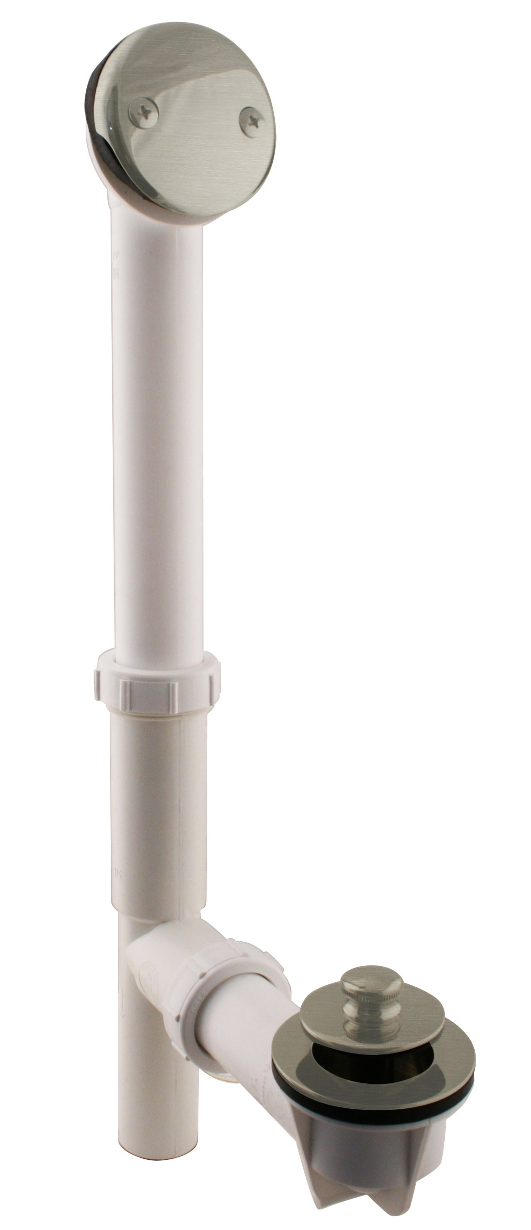 Westbrass 597244 White 1-1/2 in. Tubular Pull  Drain Bath Waste