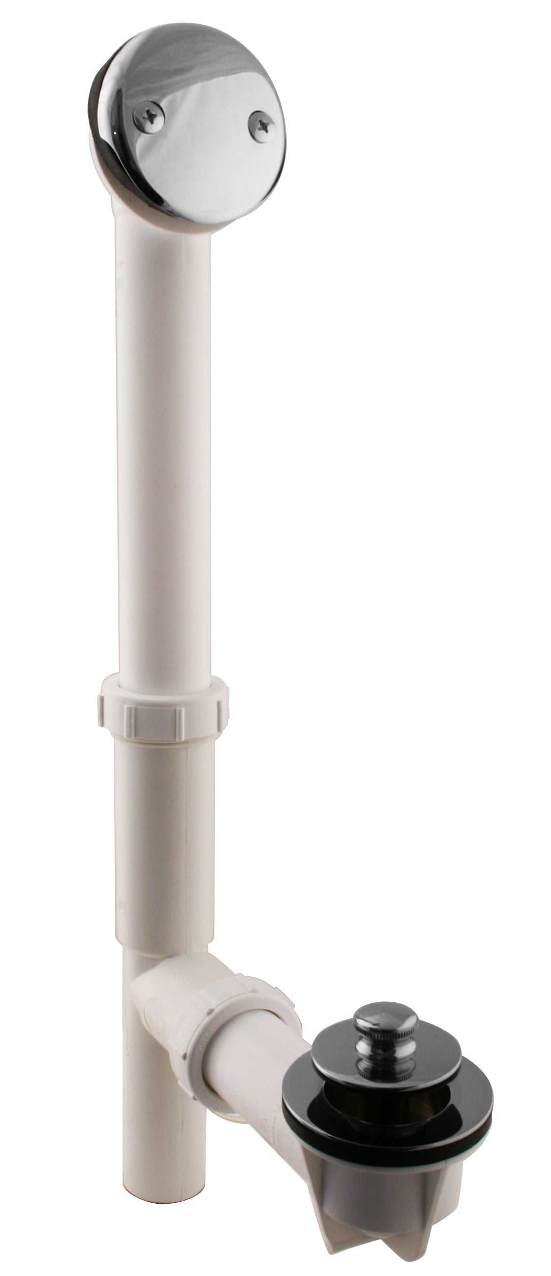 Westbrass 597244 White 1-1/2 in. Tubular Pull  Drain Bath Waste