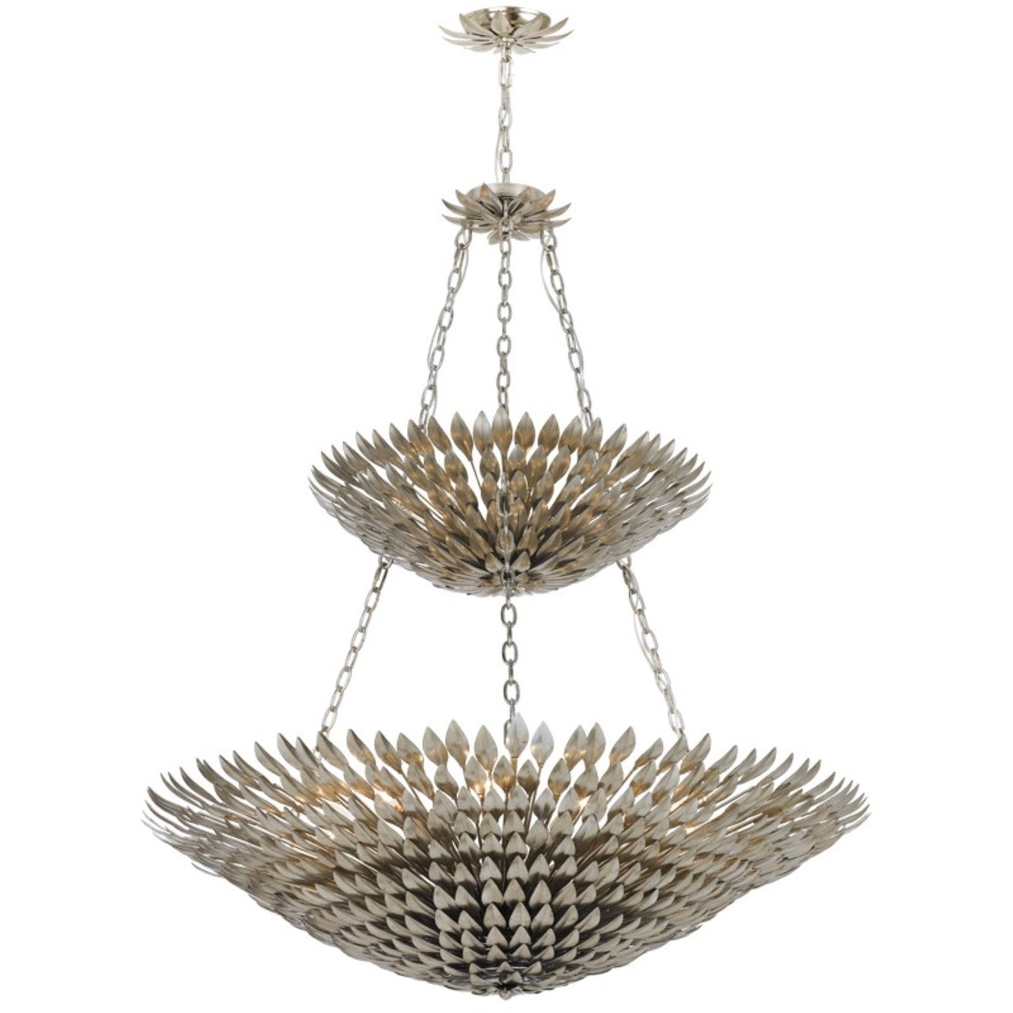 Crystorama 599 Broche 18 Light Leaf Chandelier