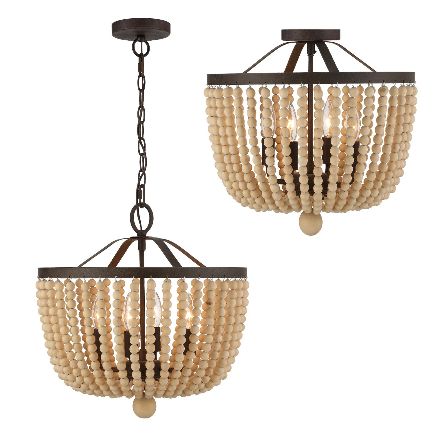 Crystorama 604_CEILING Rylee 4 Light Ceiling Mount - Parent