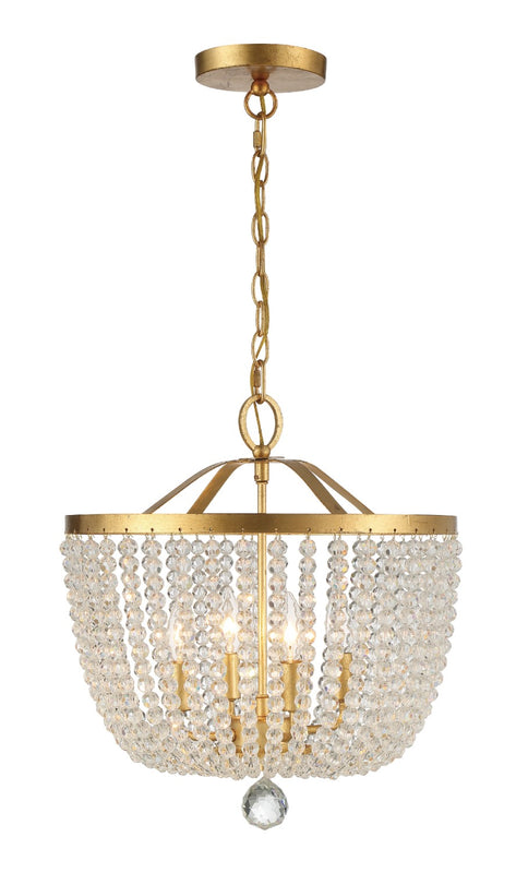 Crystorama 604 Rylee 4 Light Chandelier