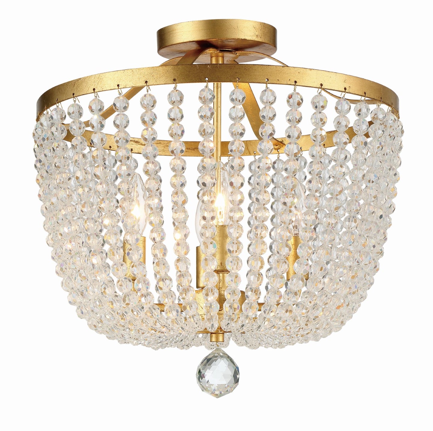 Crystorama 604_CEILING Rylee 4 Light Ceiling Mount