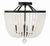Crystorama 604-MK-FR_CEILING Rylee 4 Light Frosted Beads Ceiling Mount - Matte Black