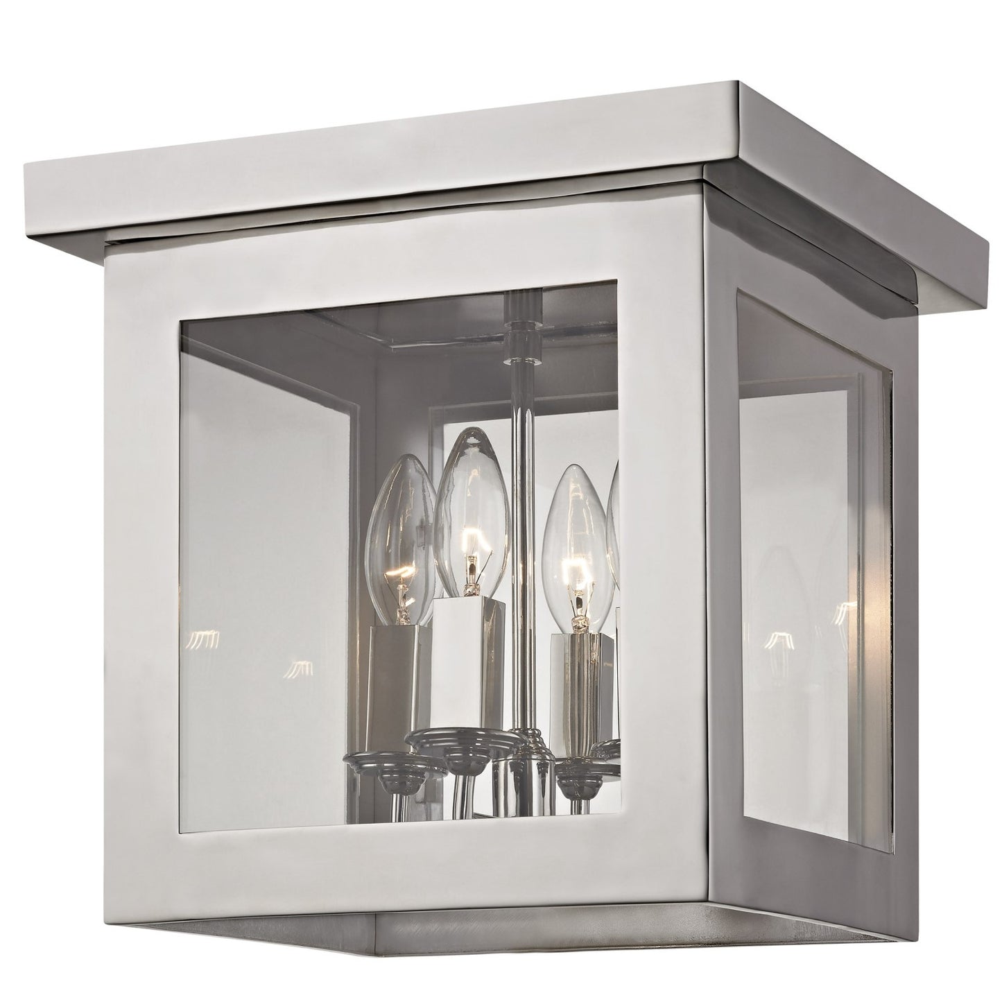 Crystorama 6050-PN Brian Patrick Flynn for Crystorama Hurley 4 Light Ceiling Mount - Polished Nickel
