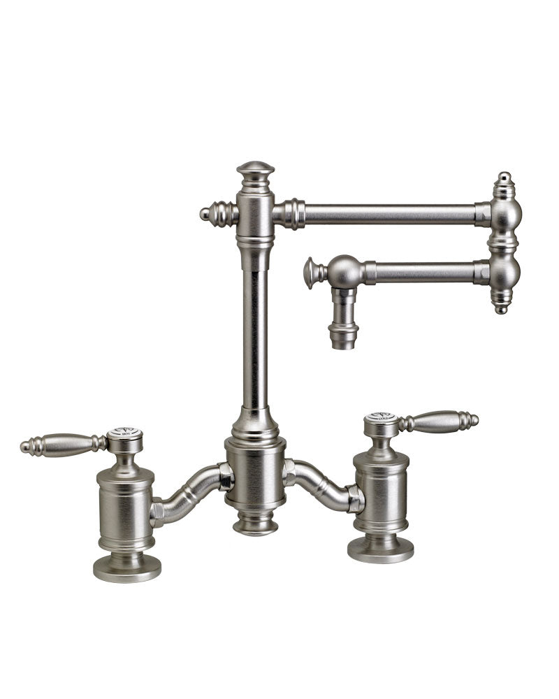 Waterstone 6100-12 Towson Bridge Faucet w/12" Articulated Spout - Lever Handles - Parent