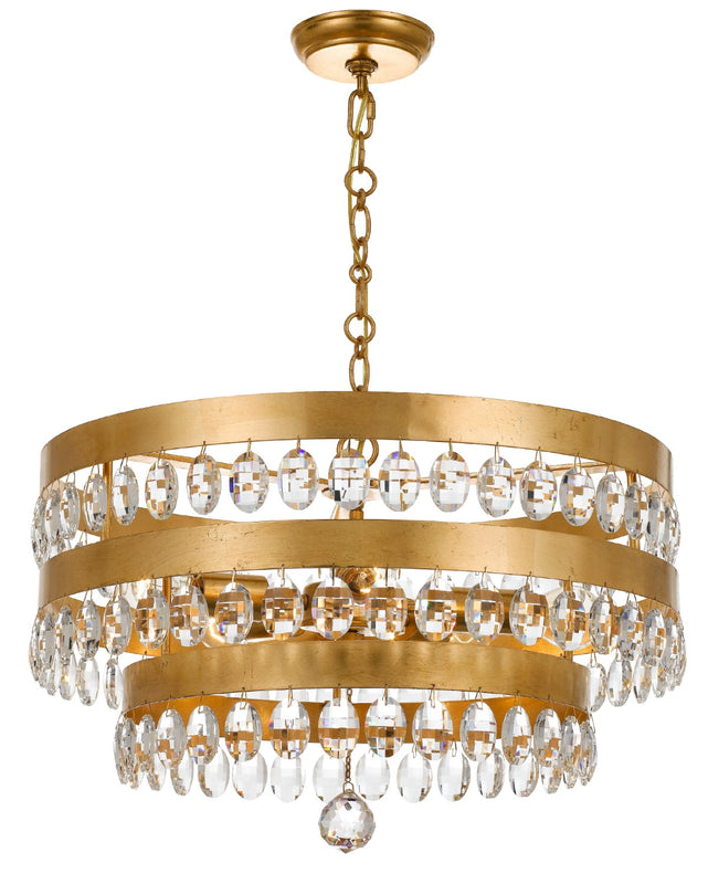 Crystorama 6106 Perla 5 Light Chandelier - Parent