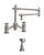 Waterstone 6150-18-1 Towson Bridge Faucet w/18" Articulated Spout - Cross Handles w/Side Spray