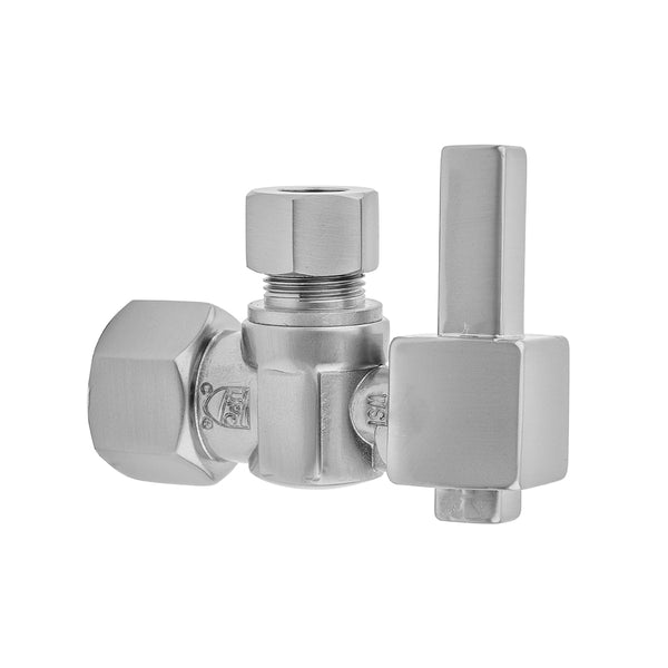 Jaclo 616-6 Quarter Turn Angle Pattern 1/2" Ips X 3/8" O.D. Supply Valve With Square Lever Handle