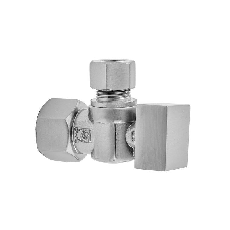 Jaclo 616-7 Quarter Turn Angle Pattern 1/2" Ips X 3/8" O.D. Supply Valve With Square Handle - Parent