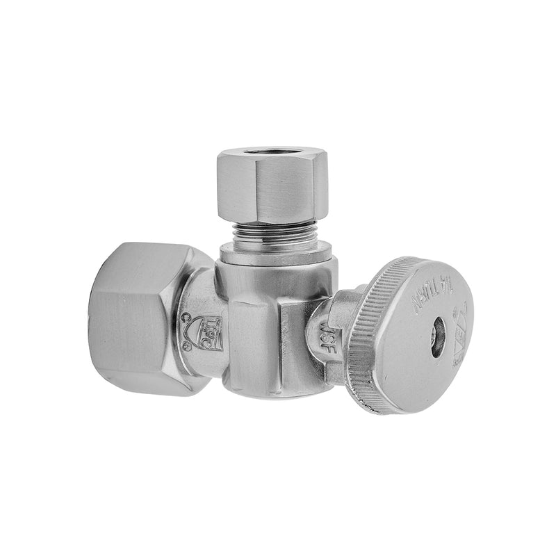 Jaclo 616-8 Quarter Turn Angle Pattern 1/2" Ips X 3/8" O.D. Supply Valve With Oval Handle - Parent