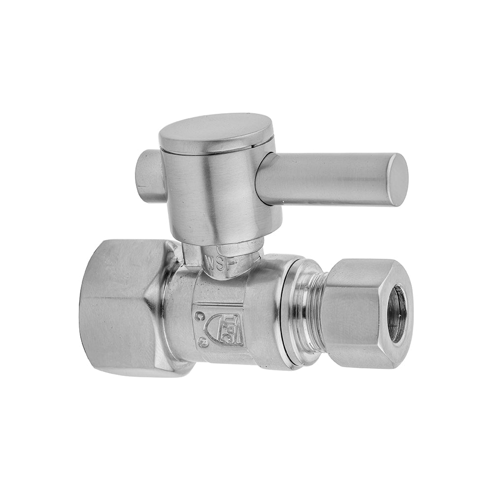 Jaclo 618-2 Quarter Turn Straight Pattern 3/8" Ips X 3/8" O.D. Supply Valve With Contempo Lever Handle - Parent