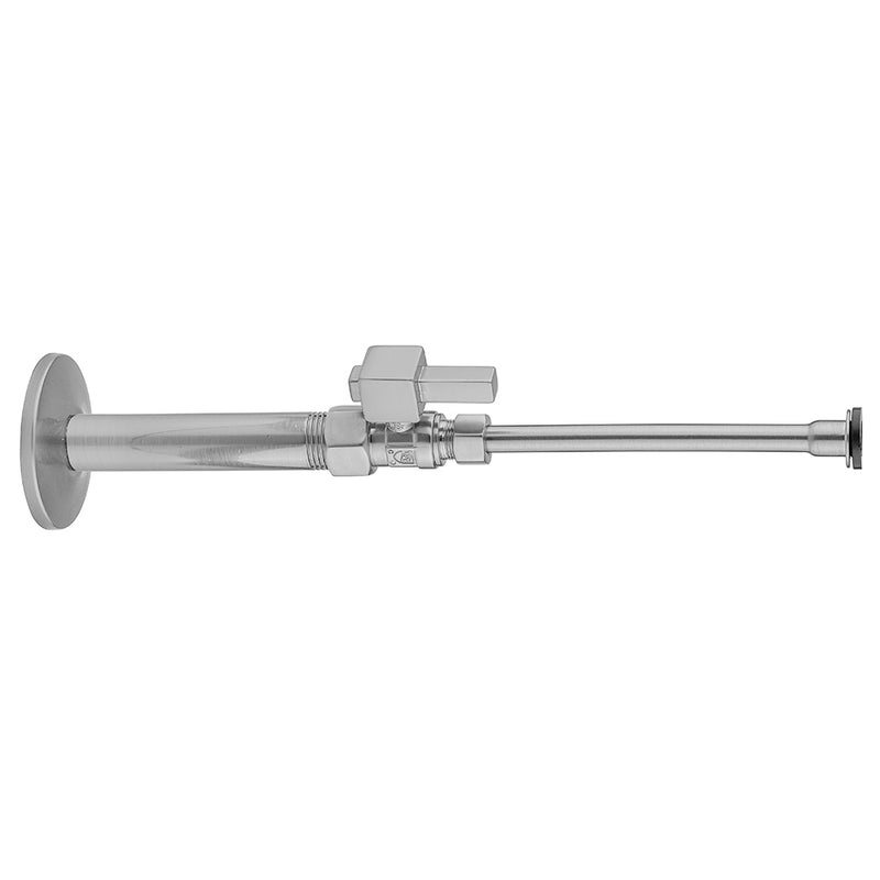 Jaclo 619-6-72 Quarter Turn Straight Pattern 1/2" Ips X 3/8" O.D. Toilet Supply Kit With Square Lever 20" Supply Tube, Escutcheon - Parent