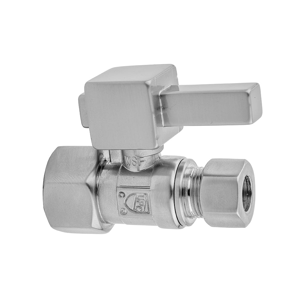 Jaclo 619-6 Quarter Turn Straight Pattern 1/2" Ips X 3/8" O.D. Supply Valve With Square Lever - Parent
