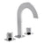 Franz Viegener FV207/J3 Edge Cross Widespread Lavatory Faucet With Push-down Pop-up Drain Assembly