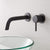 Signature Hardware Rotunda Wall-Mount Bathroom Faucet - Matte Black