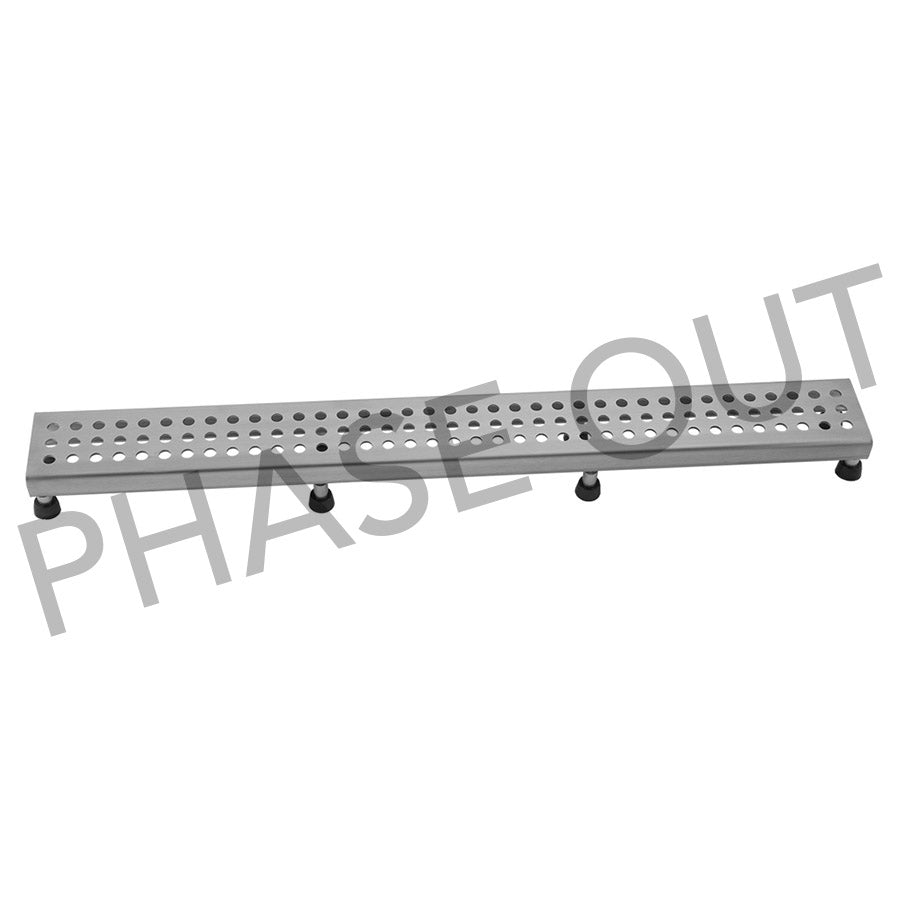 Jaclo 6212-42 42" Channel Drain Round Dotted Grate - Parent