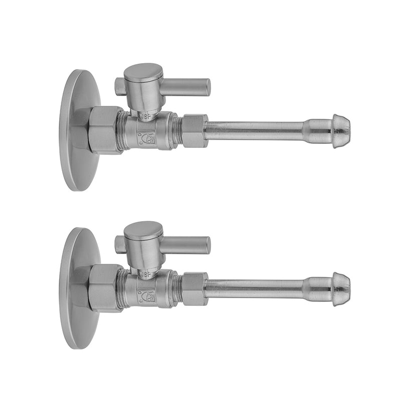 Jaclo 622-2-62 Quarter Turn Straight Pattern 5/8" O.D. Compression (Fits 1/2" Copper) X 3/8" O.D. Faucet Supply Kit Contempo Lever Handle, 20" Supply Tubes, Escutcheons - Parent
