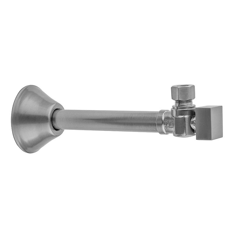 Jaclo 629-7 Quarter Turn 1/2" Copper (Sweat Fit) X 3/8" O.D. Outlet Angle Supply Valve With Square Handle - Parent