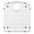 Houzer 629801 Stainless Steel Wirecraft Bottom Grid