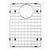 Houzer 629802 Stainless Steel Wirecraft Bottom Grid
