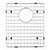 Houzer 629811 Stainless Steel Wirecraft Bottom Grid