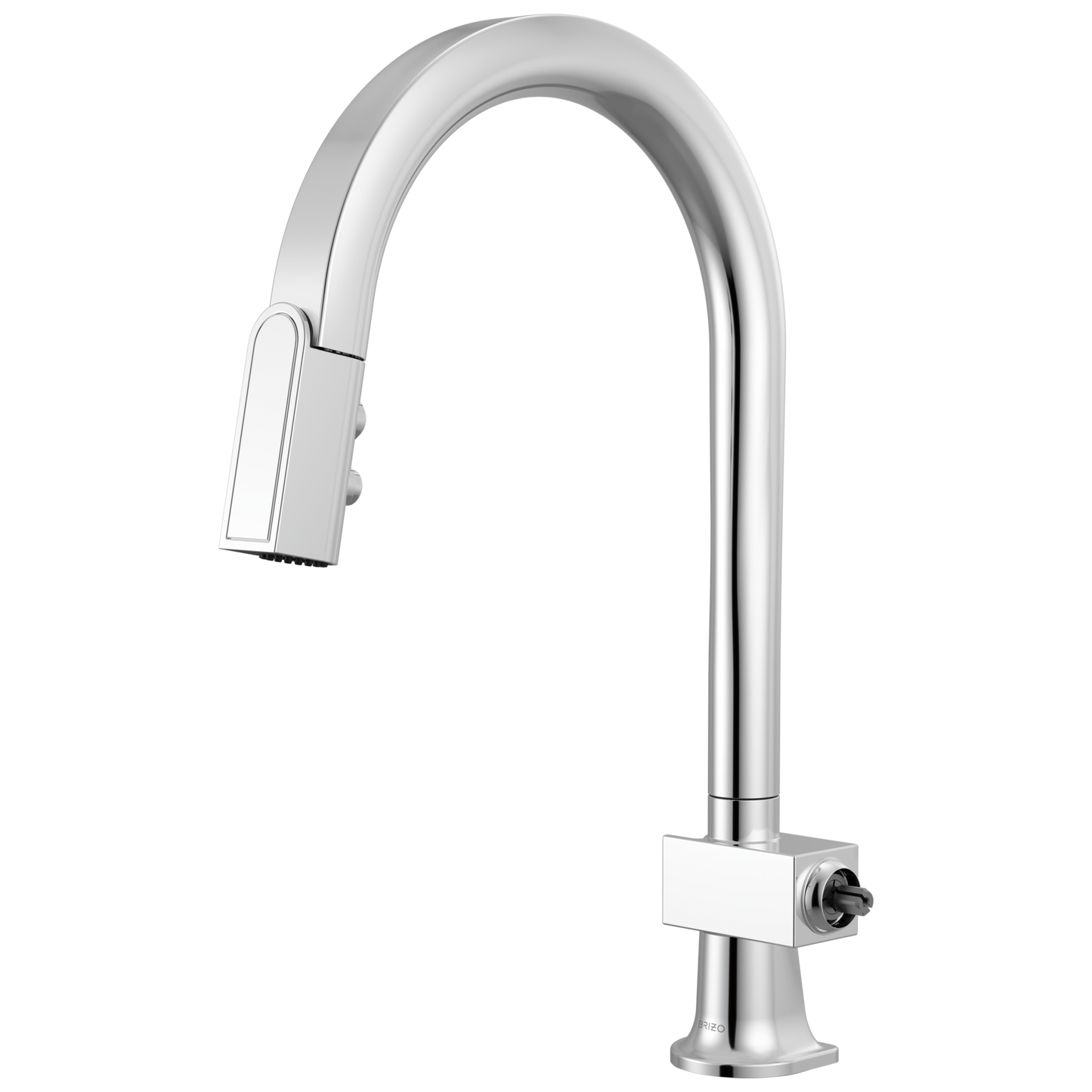 Brizo 63022LF-LHP Frank Lloyd Wright Pull-Down Kitchen Faucet with Arc Spout - Less Handle