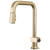 Brizo 63023LF-LHP Frank Lloyd Wright Pull-Down Kitchen Faucet with Square Spout - Less Handle